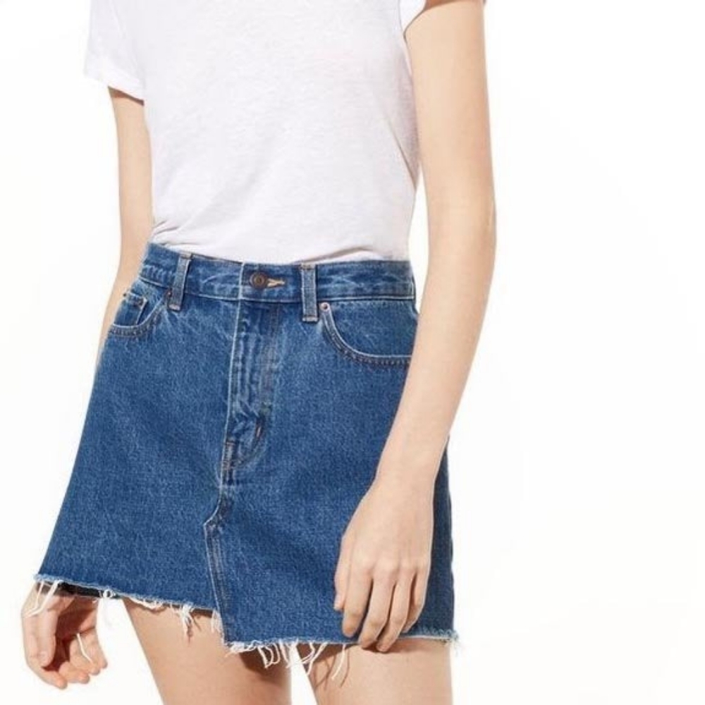 Aritzia Tna denim mini skirt